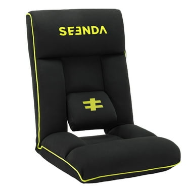 Seenda Video Gaming Floor Chair, Folding Video Reclining Sofa Adjustable Position, Padded Backrest & Cushion, Lazy Lounger Couch for E-Sports, Reading, Relaxing, Watching TV