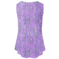 thumbnail image 4 of Summer Savings Clearance! Ecqkame Tank Tops for Women 2024 Fashion Solid Color Round-Neck Loose Casual Sleeveless Pullover Tops for Women Purple L, 4 of 5