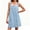 Blue, variant on Sleeveless A-line Denim Dress Women Casual Loose Jean Dress with Pocket