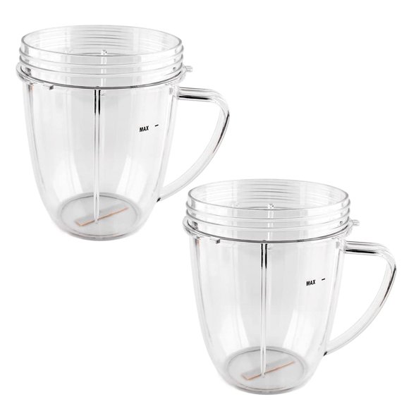 Anbige 18oz Cups With Handle Replacement Parts,Compatible with Nutribullet 600W and 900W (2 18oz Cups with Handle)