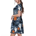 thumbnail image 2 of Vsdgher Robes Midi Maxi Décontractées d'Été 2025 pour Femmes, Manches Courtes, Col Rond, Robe de Plage, 2 of 6
