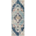thumbnail image 2 of Mark&Day Area Rugs, 3x12 Brongerga Traditional Blue Runner Area Rug, Blue Beige Grey Carpet for Hallway, Kitchen, Bedroom or Living Room (2'7" x 12' Runner), 2 of 7