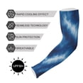 thumbnail image 5 of ALAZA Tie Dye Blue Print UV Sun Protection Arm Sleeves UPF 50+ Compression Cooling Sleeve 1 Pair, 5 of 7