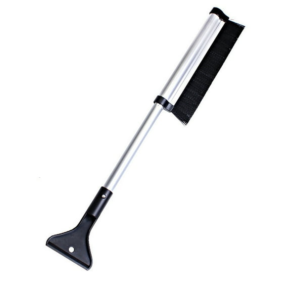 Nmdmisc Car Snow Brush and Ice Scraper,Extendable Aluminum Windshield Snow Scrapers Removal Retracts from 24" to 17" for Easy Storage, Universal Vehicle Accessories for Winter