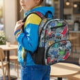 thumbnail image 2 of KUIFORTI Red Tractor Toddler Backpack Boys Kids School Bag with Front Pockets Adjustable Straps Lightweight for Preschool Kindergarten Back to School Essentials Gifts, 2 of 7