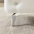 thumbnail image 3 of Button-Tufted Ottoman Bench, Upholstered Velvet Footrest Stool Accent Bench for Entryway Living Room Bedroom., 3 of 8