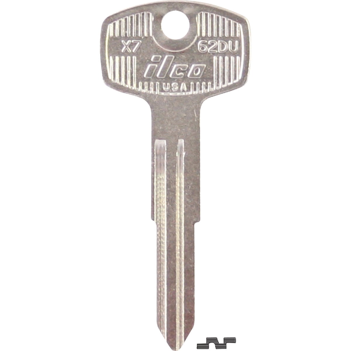 Kaba Ilco RU45-BR Blank Keys For Corbin Russwin 1011 D1 Locks – 50 Keys Per Box