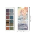 thumbnail image 3 of 12 Color Glitter Watercolor Paints Set Pearlescent Color Artist Art Set For Painting On Fabric Paper Crafts, 3 of 6