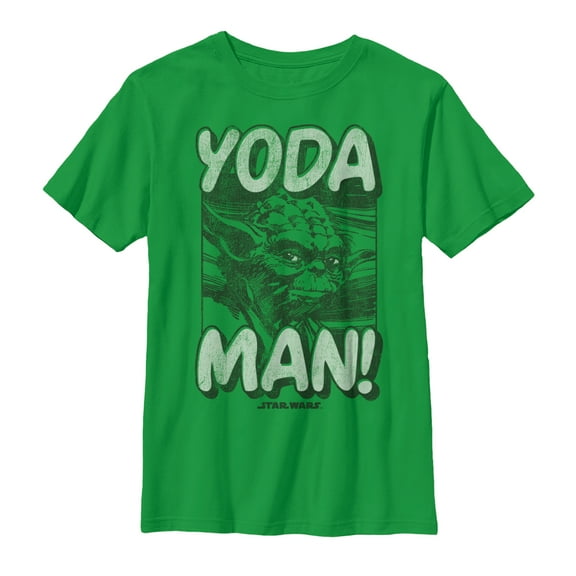 Boy's Star Wars Classic Yoda Man Graphic Tee Kelly Green X Small