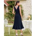 thumbnail image 4 of Vestido de noche Aupuls Aupg015 azul marino para invitada a la boda, 4 of 6