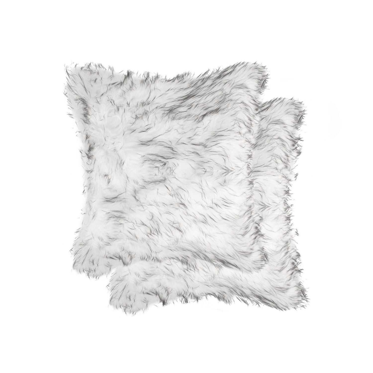 BELTON FAUX FUR PILLOW 18"X18" 2-PACK