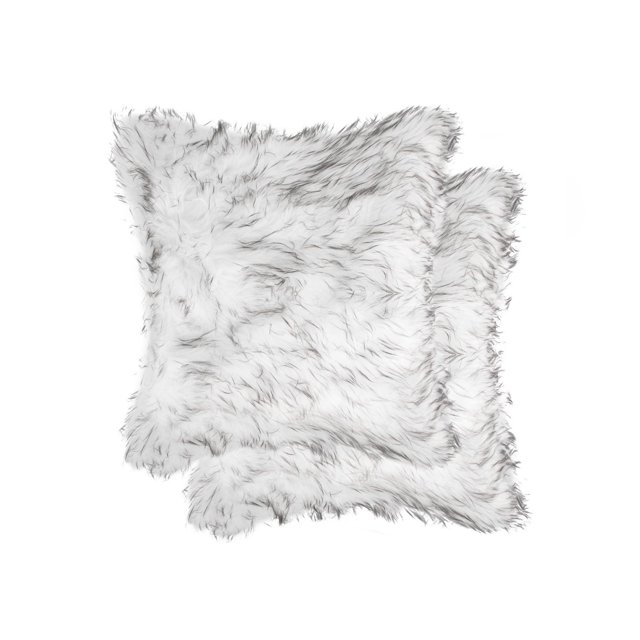 COUSSIN EN FAUSSE FOURRURE BELTON 18"X18" 2 PQT