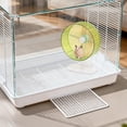 thumbnail image 5 of Super-Silent Hamster Exercise Wheels - Quiet Spinner Hamster Running Wheels with Adjustable Stand for Hamsters Gerbils Mice or Other Small Animals (8.2 Inch, Transparent), 5 of 9