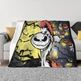 thumbnail image 1 of Goofa The Nightmare Before Christmas Pattern Fleece Throw Blanket for Couch, Soft Checkered Flannel Blanket for Sofa, Warm Cozy Decorative Blanket Fall Decor Gift-80"x60", 1 of 6