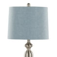 thumbnail image 5 of Noaman Ashland 27" Contemporary Metal Table Lamp Set of 2, Brushed Nickel with Light Blue Linen Shade, 3-Way Rotary Switch, Requires 100W Bulbs (Not Included), 5 of 5