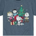 thumbnail image 3 of Peanuts - Snoopy and Friends Around Christmas Tree - Toddler And Youth Short Sleeve Graphic T-Shirts, 3 of 6