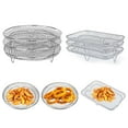thumbnail image 4 of Chendee Three-Layer Air Fryer Steaming Rack Stainless Steel Dz201 Dehydration Rack,Rectangle 1#, 4 of 9