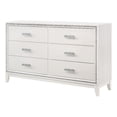 thumbnail image 1 of ACME Haiden Rectangular Wood 6-Drawer Bedroom Dresser in White, 1 of 5