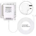 thumbnail image 4 of Doorbell Transformer, 24V/500mA Supply Power Adapter with Doorbell Screwdriver Compatible with Video Doorbell, 8M (315") Cable (White), 4 of 5