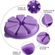 thumbnail image 3 of 1 paquete de moldes de silicona para hornear, molde triangular para pasteles, bricolaje, 8 cavidades, molde para pasteles, rebanadas de Pizza, molde para cocina, herramienta para hornear (púrpura), 3 of 5