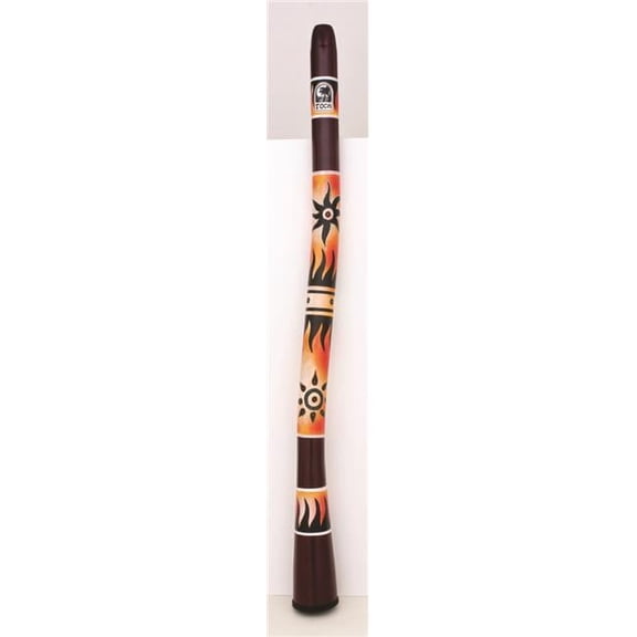 Curved Didgeridoo, Tribal Sun Design