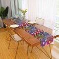 thumbnail image 2 of Yayeee Table Runner 70 inches Long Home Kitchen Dinning Party Decoration, Colorful Wavy Plaid, 2 of 7