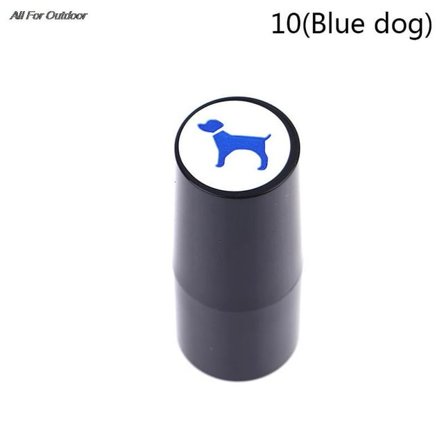 1 Pcs Golf Ball Stamper Stamp Marker Various Patterns Quick Drying Durable Long Lasting Golf Accessories 10Blue dog