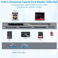 thumbnail image 2 of Lector de tarjetas CFexpress tipo B 8 en 1 Yeemie Pro con 2 USB 10G, 2 of 8