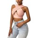 thumbnail image 4 of Txlixc Mujeres Cross Wrap Crop Tops, Adultos Verano Sin Mangas Recorte Tank Tops Txlixc Sexy, 4 of 8