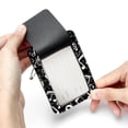 thumbnail image 7 of Square PU Leather Luggage Tags - 2 Pack with Privacy Cover and Stainless Steel Ring - Suitable for Travel, Backpack, Handbag - Suitcase Tags, Travel Tag Musical Notes, 7 of 7