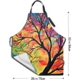 thumbnail image 4 of Artist Painting Apron with 2 Pockets Painters Art Aprons Gifts for Women Men Butterfly Kitchen Smocks, 4 of 6