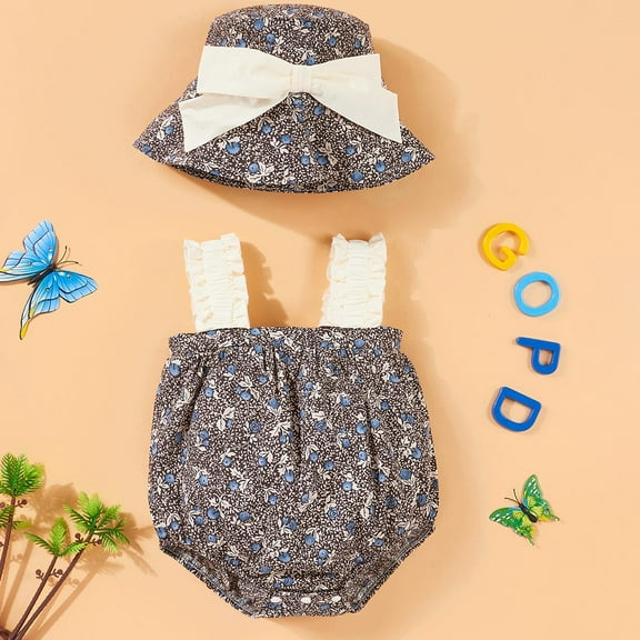 Mono para niñas, suave y cómodo, lindo mono floral para niños pequeños 6 a