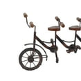 thumbnail image 5 of 20" x 9" Brown Metal Bike Sculpture with Wood Accents, by DecMode, 5 of 11