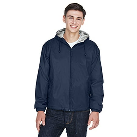 UltraClub Adult Fleece-Lined Hooded Jacket