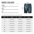thumbnail image 3 of Susaid Mystical Forest Elk Print Mens Shorts, Breathable Lounge Sleepwear Set with Elastic Waistband and Pockets-3X-Large, 3 of 6