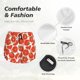 thumbnail image 4 of Balery Tomatoes Pantalones cortos deportivos para mujer con forro y dos bolsillos, elásticos, para entrenamiento, gimnasio, yoga-Large, 4 of 7