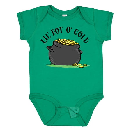 

Inktastic St. Patrick s Day Lil Pot of Gold Boys or Girls Baby Bodysuit