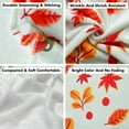 thumbnail image 4 of Fall Throw Blanket for Couch 50"x60", Cozy Flannel Fleece Orange Pumpkin Leaf Autumn Blanket Decor Fall Blankets and Throws, 4 of 6
