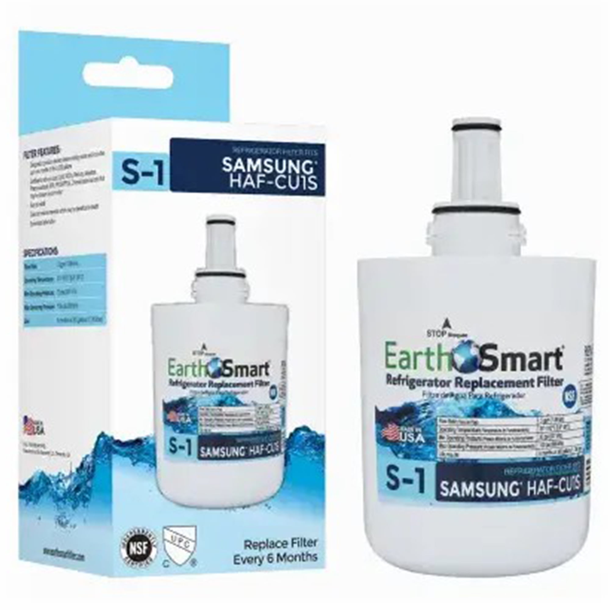 EarthSmart S-1 Refrigerator Replacement Filter For Samsung HAFCU1