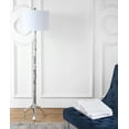 thumbnail image 4 of SAFAVIEH Silver 58 in. Scandinavian Chrome Resin Floor Lamp with White Polyester Shade, 4 of 5