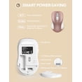 thumbnail image 5 of Wireless Mouse for Laptop, Ergonomic Silent Computer Mouse with USB & USB-C, 3 DPI 6 Buttons,Rose Gold, 5 of 8