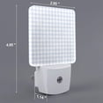 thumbnail image 2 of Fotbe Blue Checkboard Luz Nocturna LED, Luz de Noche con Sensor de Luz Natural de Anochecer a Amanecer, Se Enchufa a la Pared, Blanco Cálido 0.5W-UK, 2 of 7