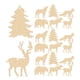 thumbnail image 1 of Adornos de madera de 30 piezas adornos de animales de bosque salvaje, 1 of 7