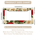 thumbnail image 3 of 1 Pcs Hibiscus License Plate Frame, License Plate Cover for Car Decorative Parts, Aluminum License Plate Bracket Holder Rust-Proof Weather-Proof for US Standard Car, 3 of 9