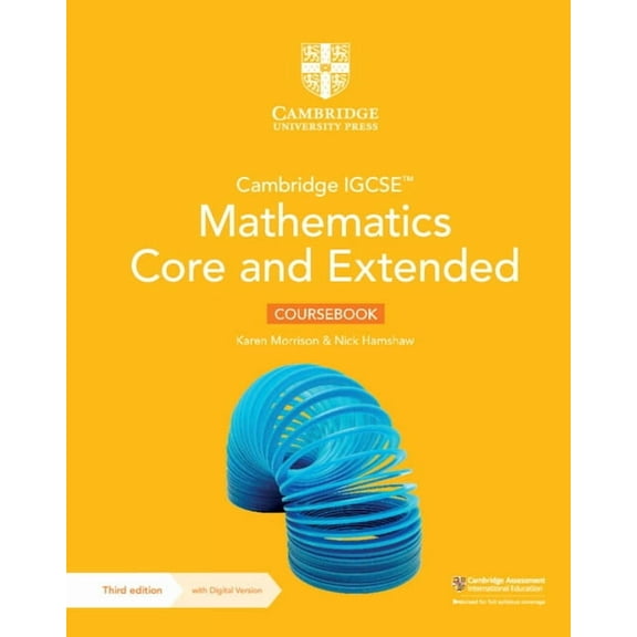 Cambridge International Igcse Cambridge Igcse(tm) Mathematics Core and Extended Coursebook with Digital Version (2 Years' Access), (Paperback)