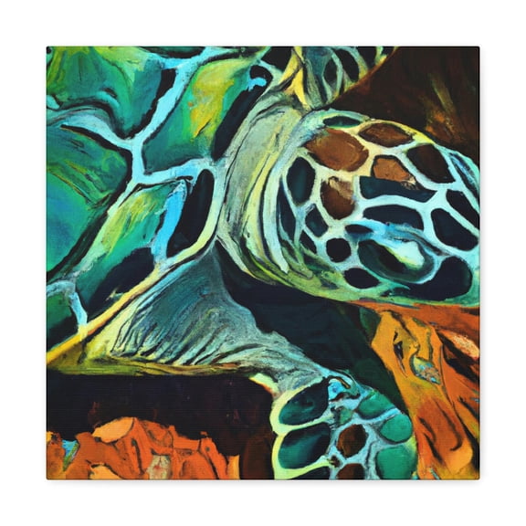 Splashing Sea Turtle Joy - Canvas