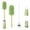 Green, variant on 4-in-1 Bottle Cleaning Brush, 360° Flexible Silicone Bottle Brush, Multifunctional Crevice Cute Bear Cleaning Brush,Portable Cup Lid Cleaner with Brush for Bottle Gap Tight Spaces.