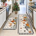 thumbnail image 2 of Beautynvta Fall Kitchen Rugs Set of 2, Fall Kitchen Decor, Gnomes Pumpkin Kitchen Mats for Halloween Thanksgiving Kitchen Decor, 15.7''x23.6''-15.7''x47.2'', 2 of 6