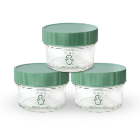 UPC 857992003119 product image for Sage Spoonfuls Glass Baby Food Storage Containers, 4 oz, 3 Pack | upcitemdb.com