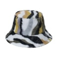 thumbnail image 4 of Sombrero de Cubo de Felpa Sintética de Moda Gorras de Pescador Talla Única Sunnimix, 4 of 8
